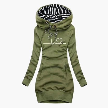 Herzmotiv Hoodie für Damen 3