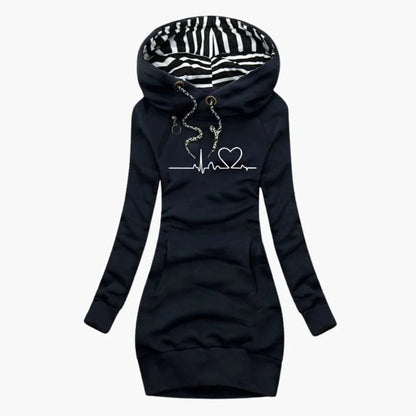 Herzmotiv Hoodie für Damen 5