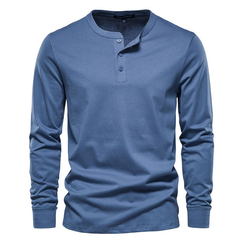Herren Langarmshirt Bequem Casual Groß - BerlinGlamour