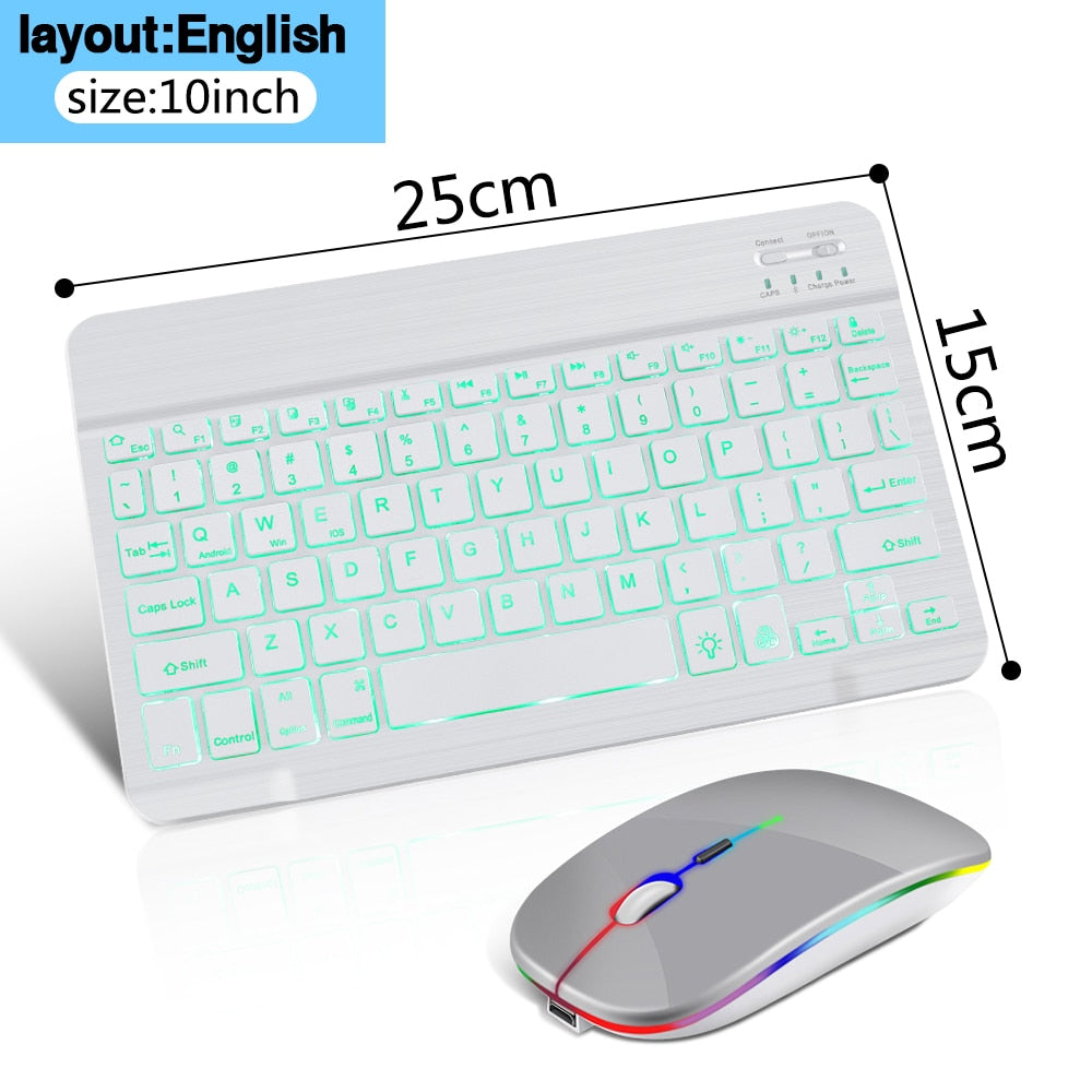 Bluetooth Tastatur Set Kabellos mit Maus