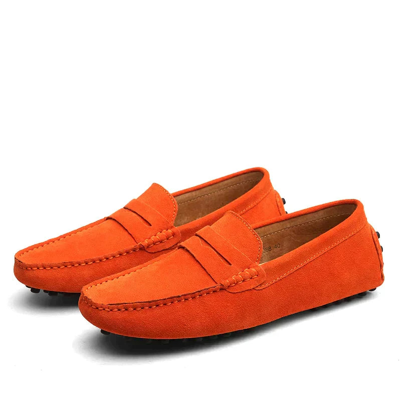Italienische Slipper Wildleder Bequem Elegant