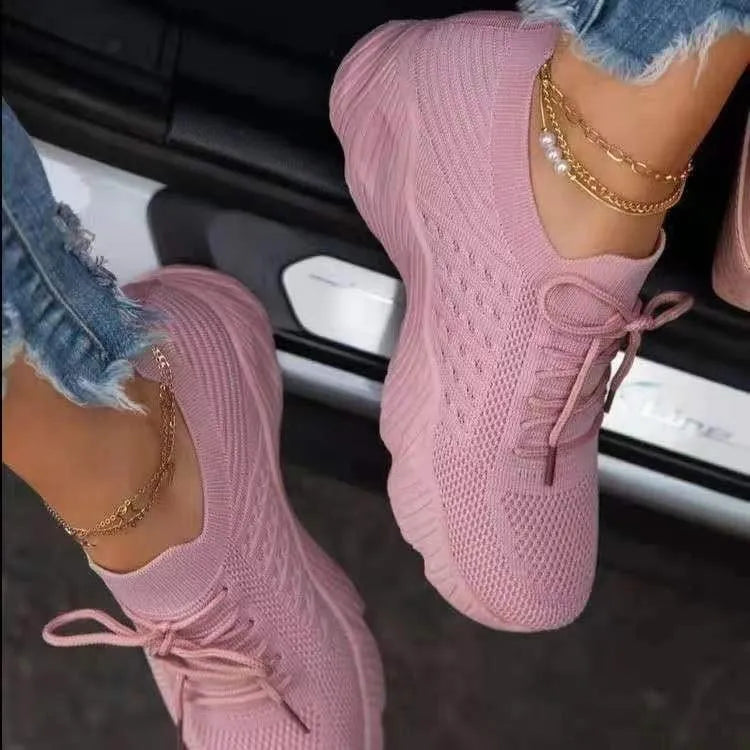 Damen Sneaker Orthopädisch Mesh Bequem