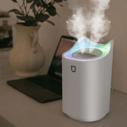Luftbefeuchter LED Nebel Diffusor Weiß Modern - BerlinGlamour