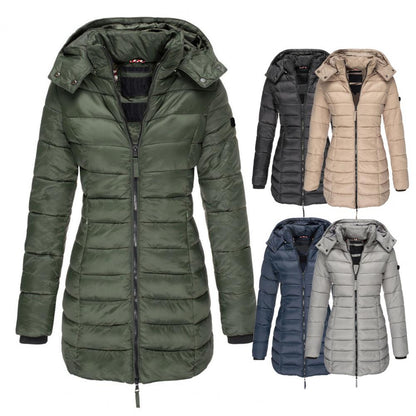 Wasserabweisende Damen Steppjacke mit Kapuze