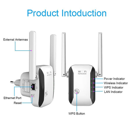 WLAN Reichweitenverstärker Kabellos WiFi Booster Stark