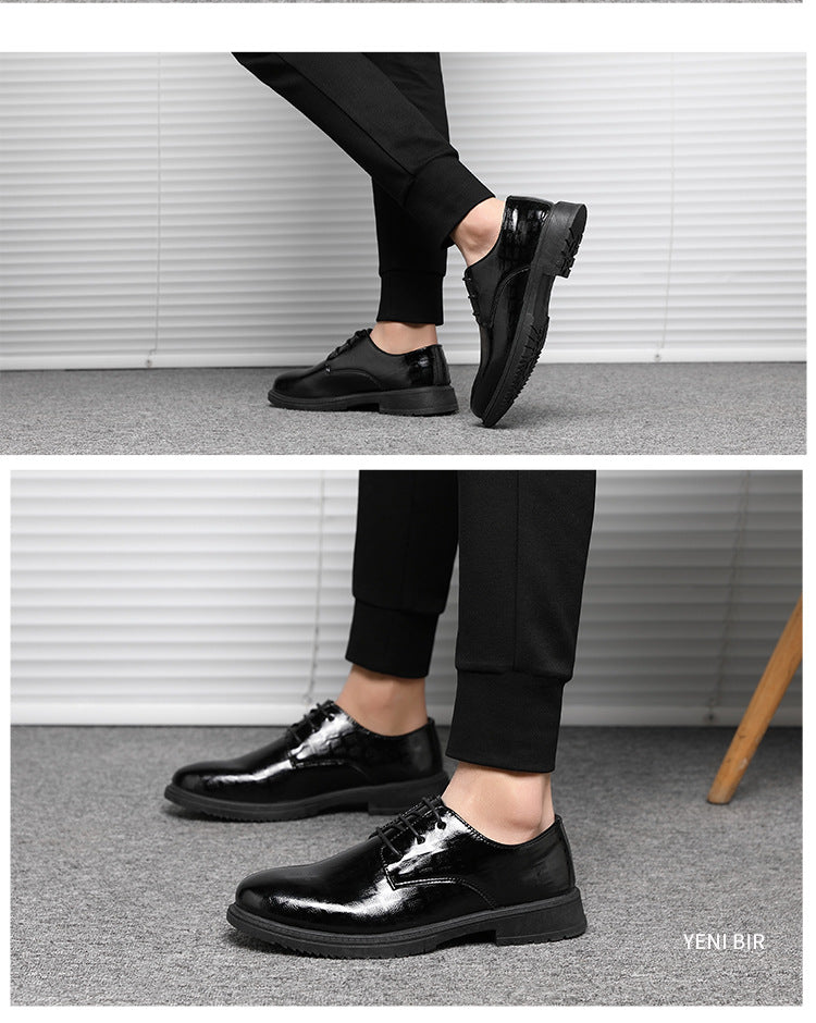 Herrenschuh Elegant Schwarz Lederschuh