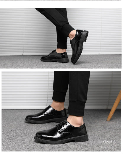 Herrenschuh Elegant Schwarz Lederschuh