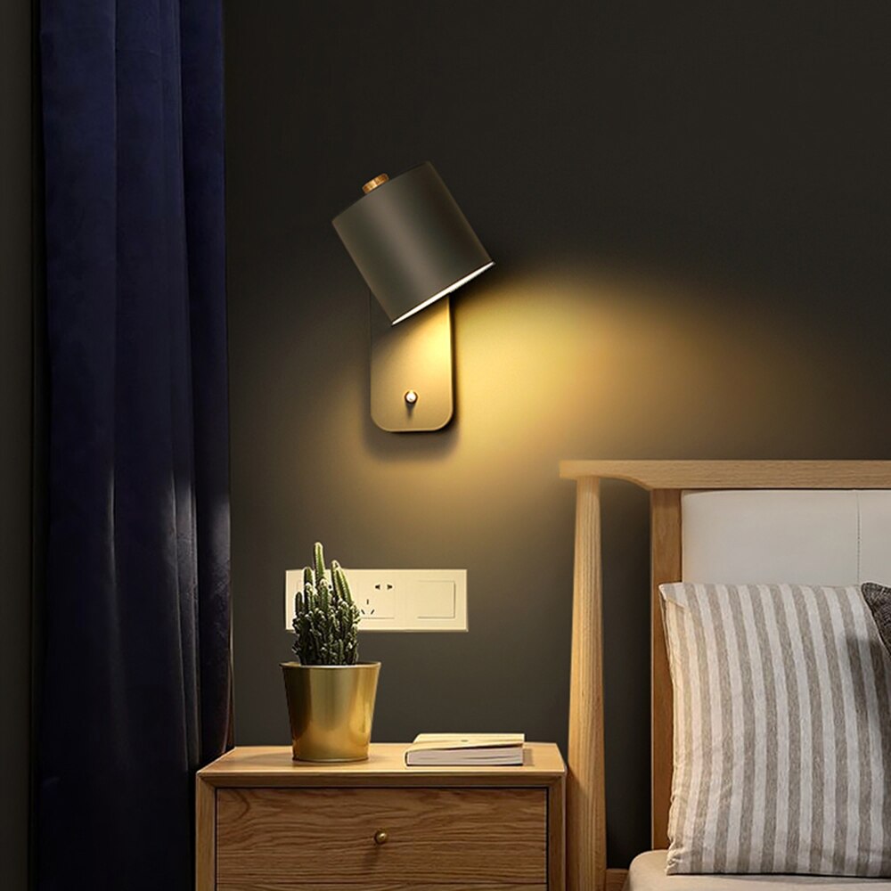 LED Wandleuchte Modern mit Schalter für Wohnzimmer
