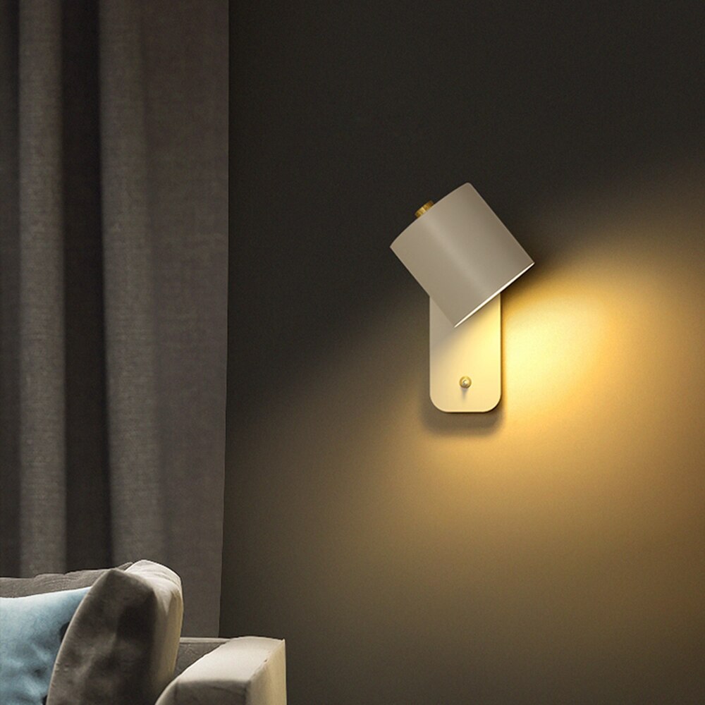 LED Wandleuchte Modern mit Schalter für Wohnzimmer