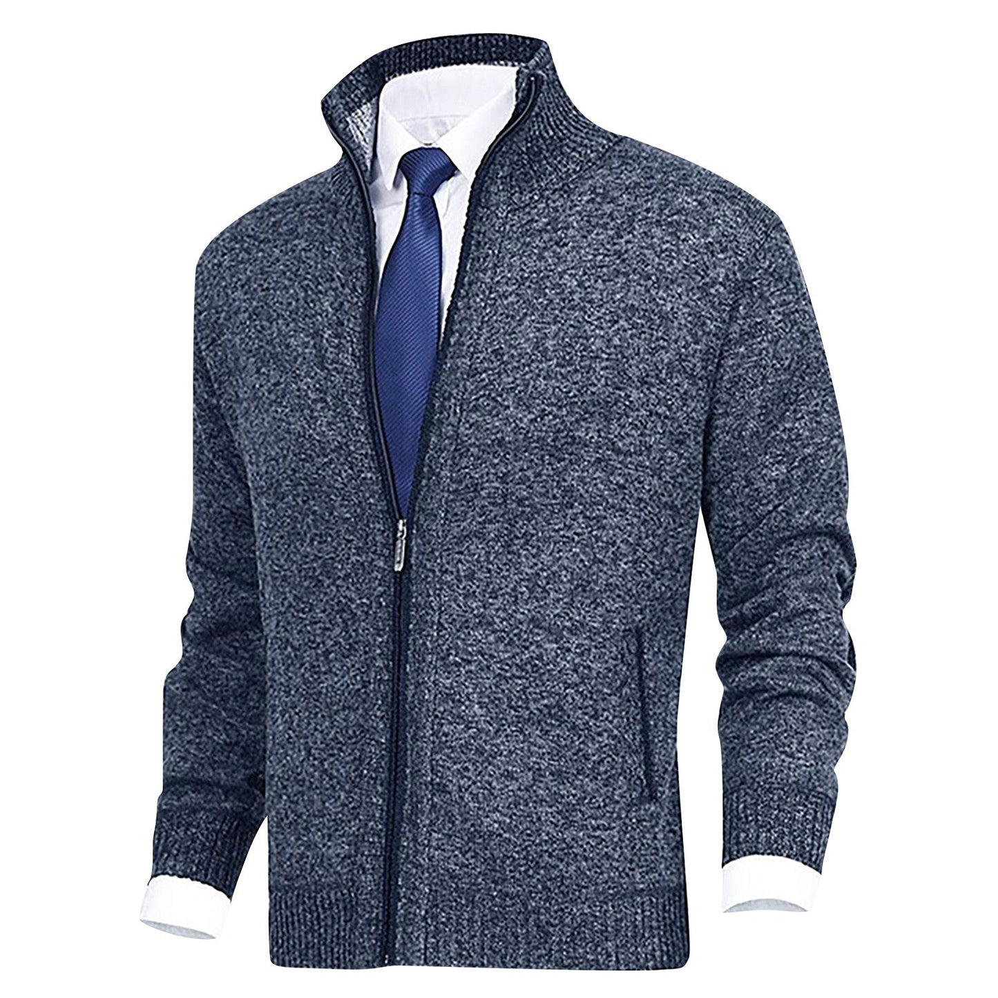 Herren Strickjacke Klassisch Mit Kragen