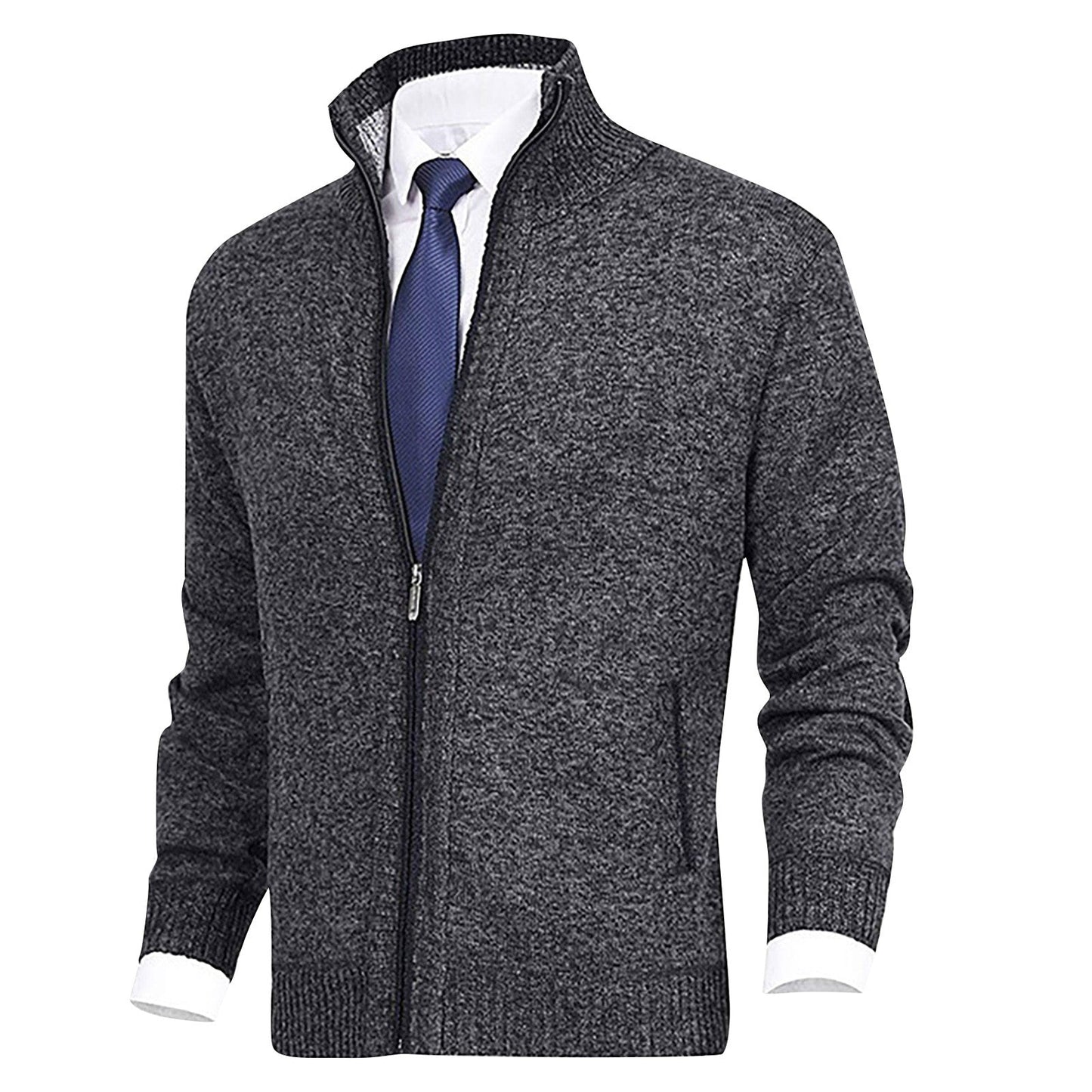 Herren Strickjacke Klassisch Mit Kragen