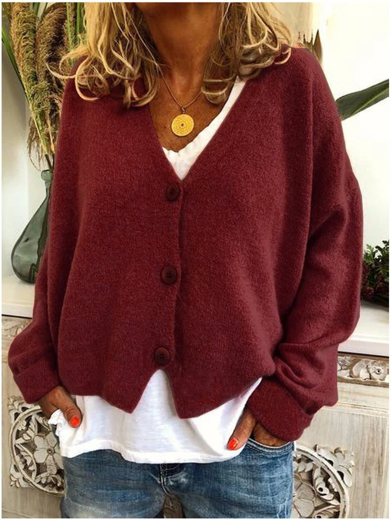 Chic Damen Strickjacke Langärmlig Modern