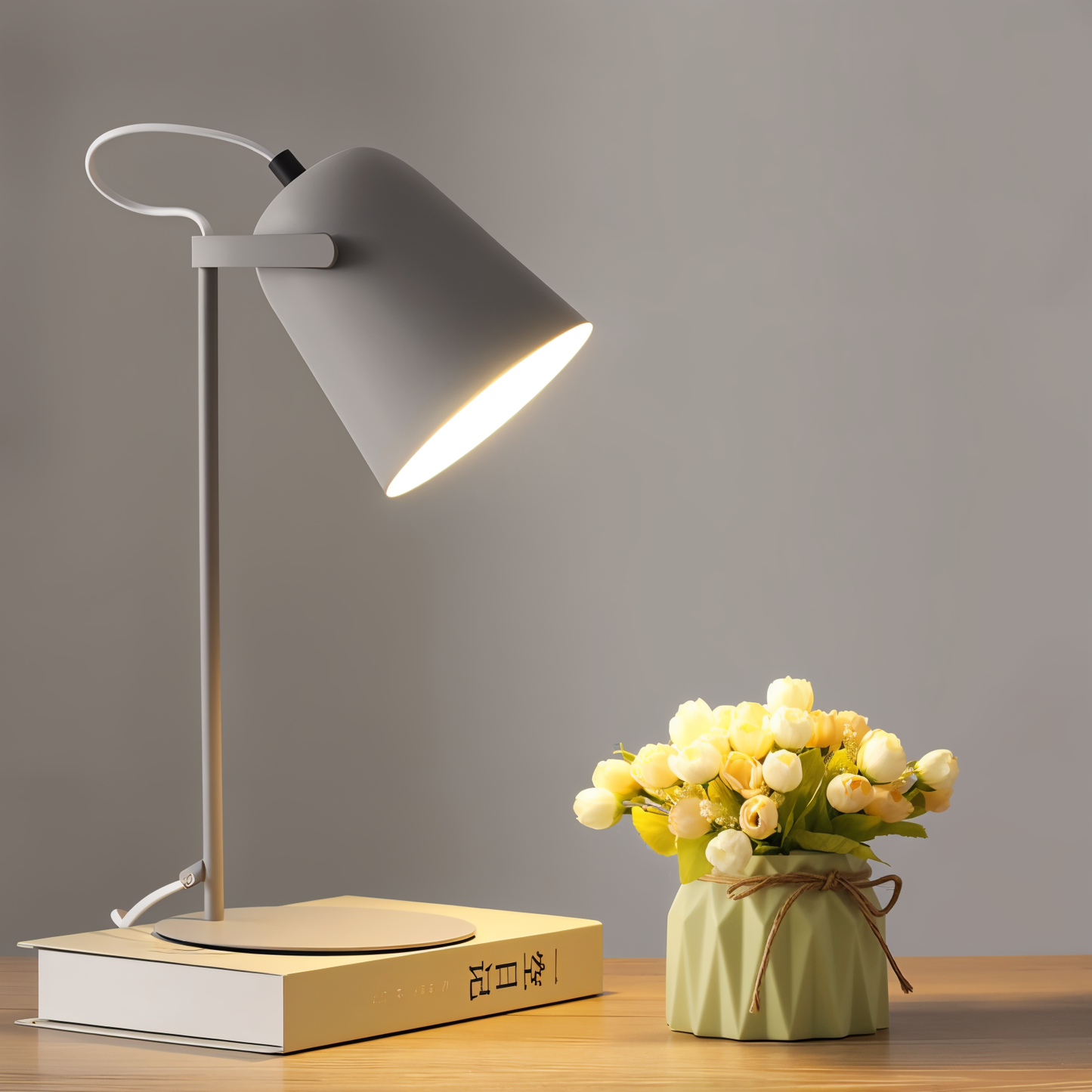 Nordische Tischlampe Gelb Verstellbar Modern