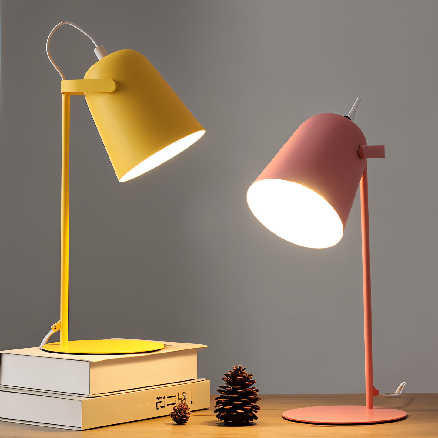 Nordische Tischlampe Gelb Verstellbar Modern