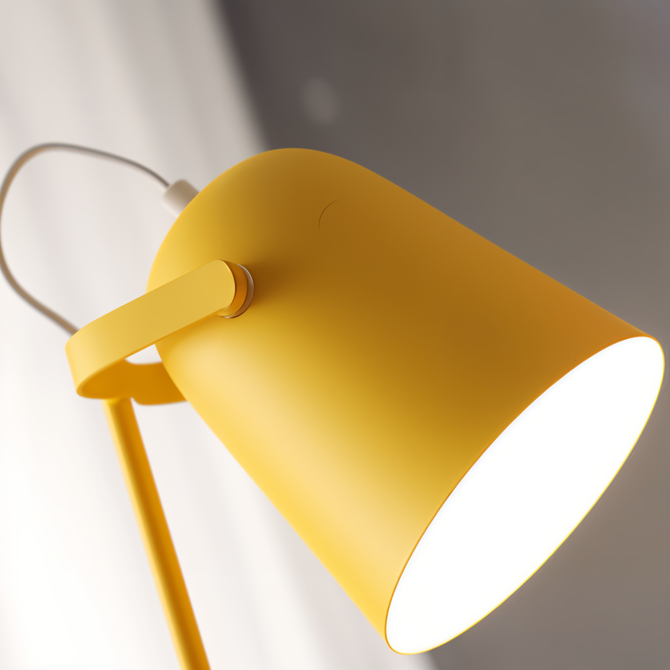 Nordische Tischlampe Gelb Verstellbar Modern