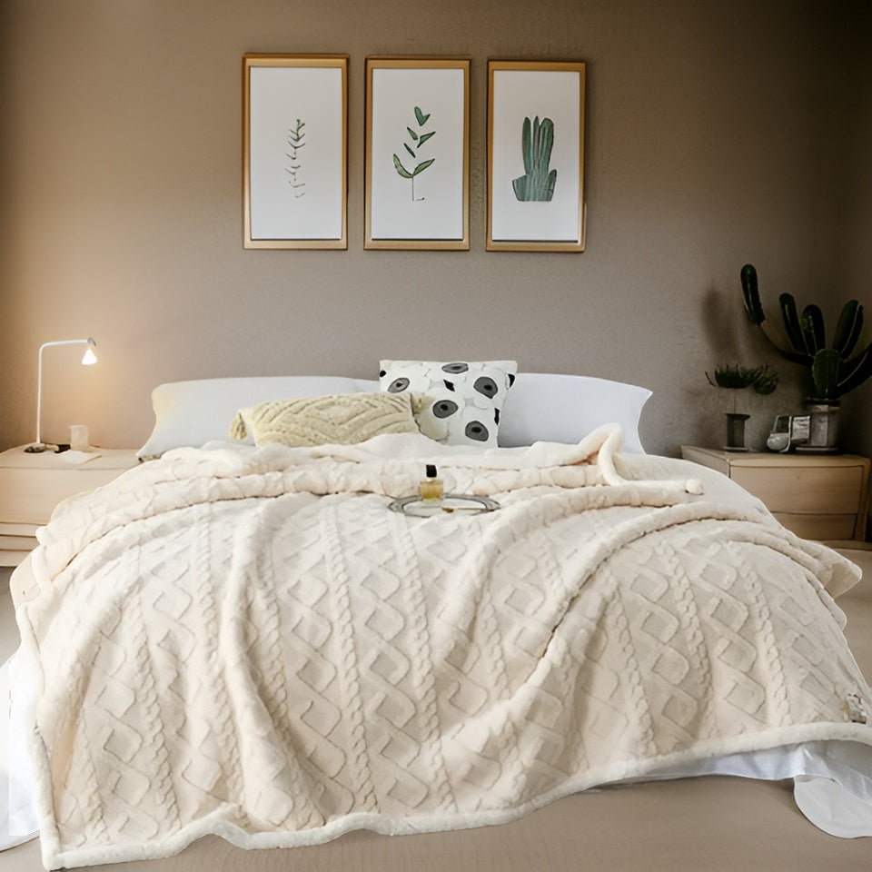 Weiche Kuscheldecke Doppelseitig Flauschig für Winter