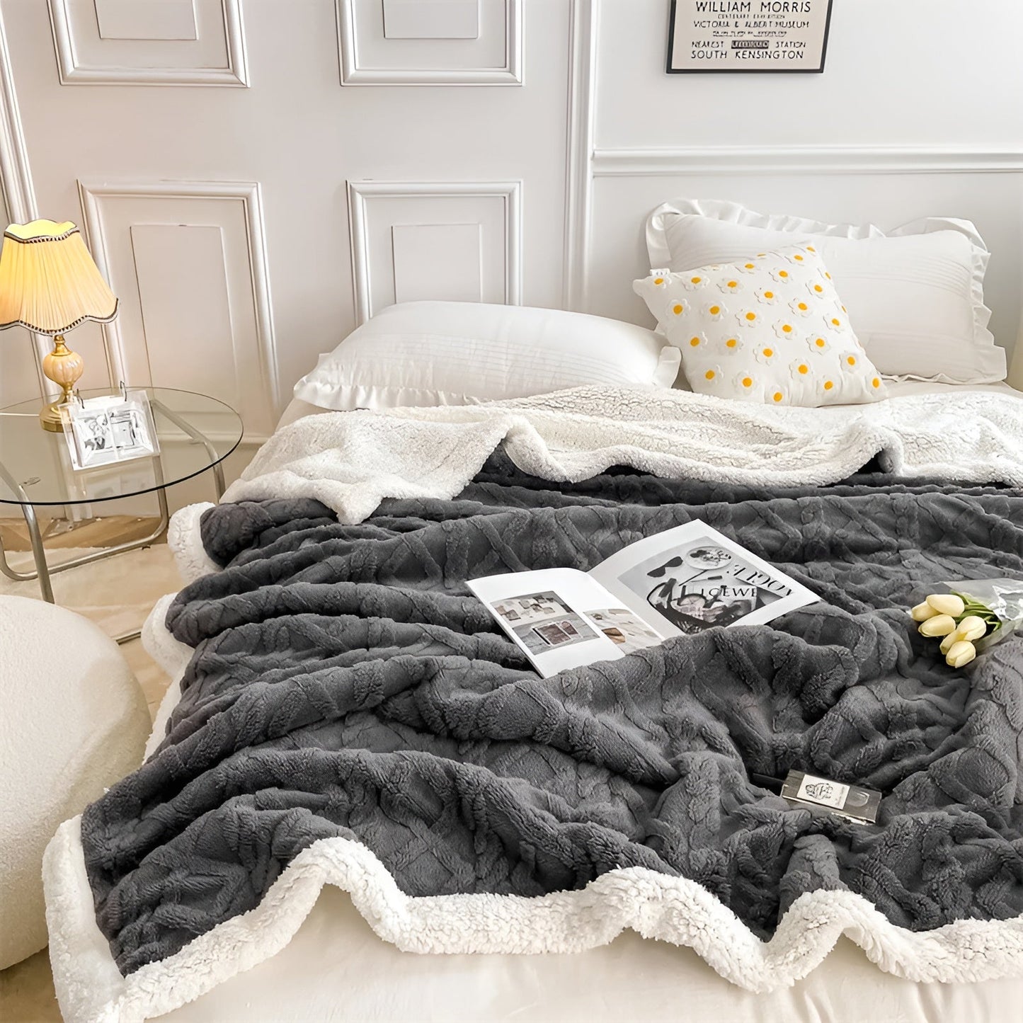Weiche Kuscheldecke Doppelseitig Flauschig für Winter
