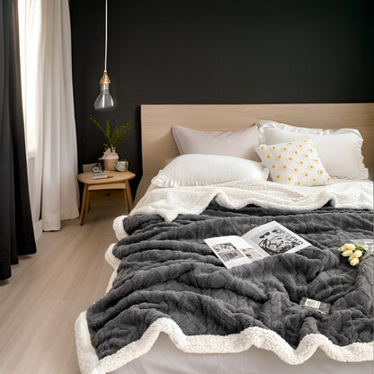 Weiche Kuscheldecke Doppelseitig Flauschig für Winter