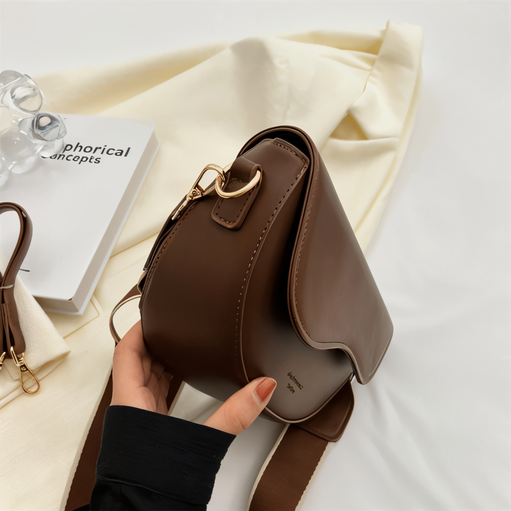 Veganer Crossbody Bag Damen Lederhandtasche Modern