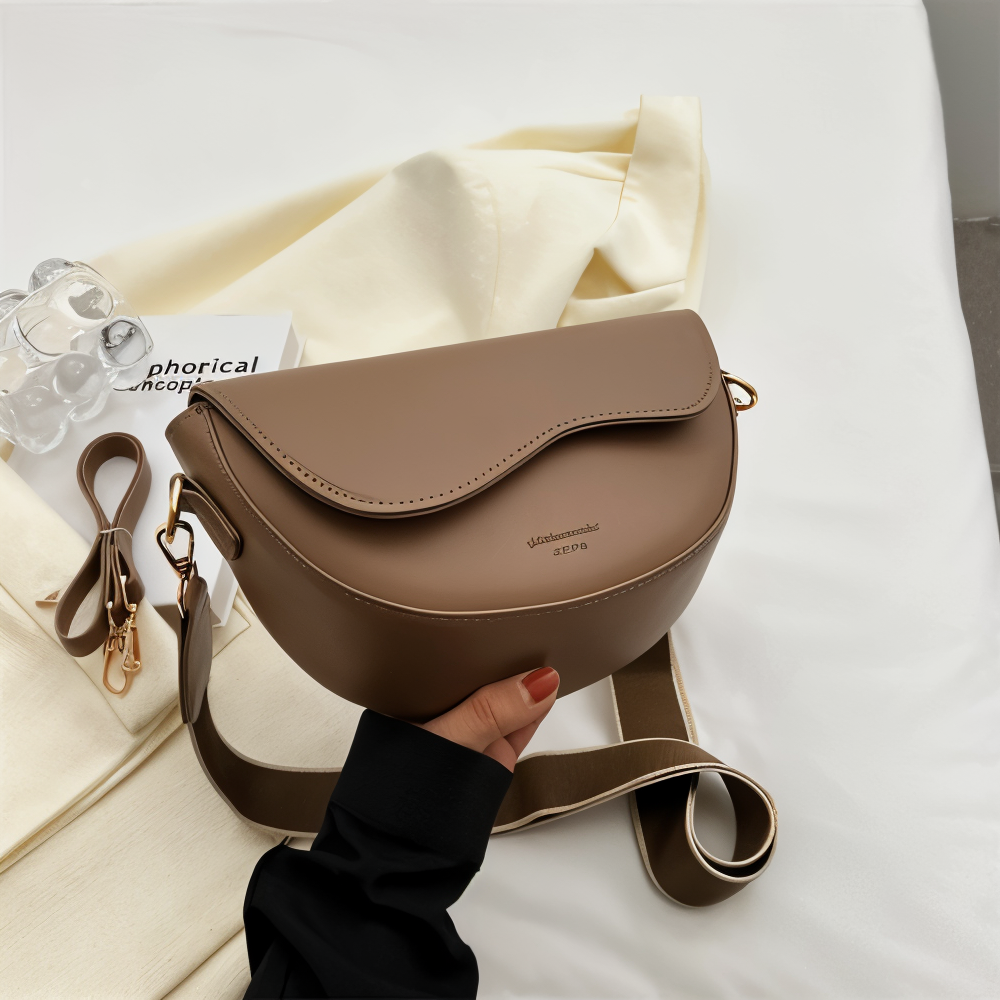 Veganer Crossbody Bag Damen Lederhandtasche Modern