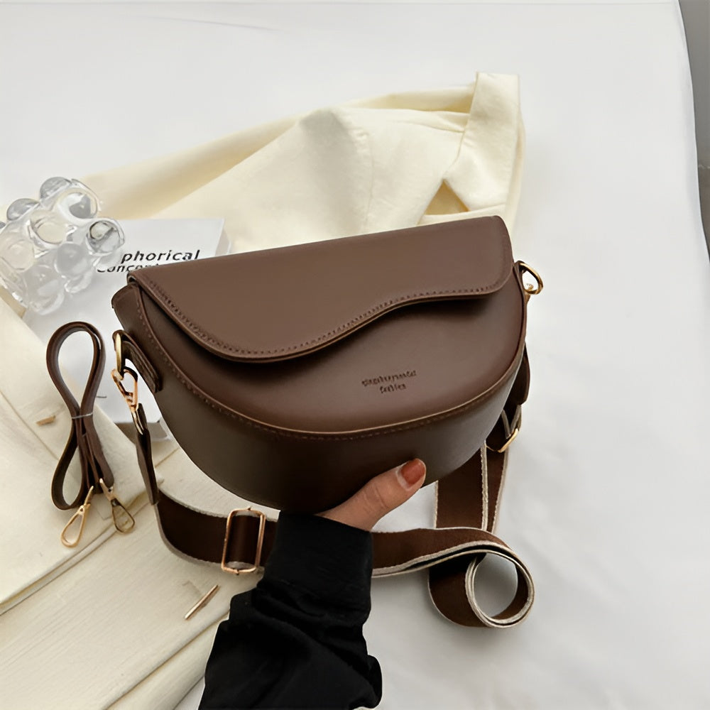 Veganer Crossbody Bag Damen Lederhandtasche Modern