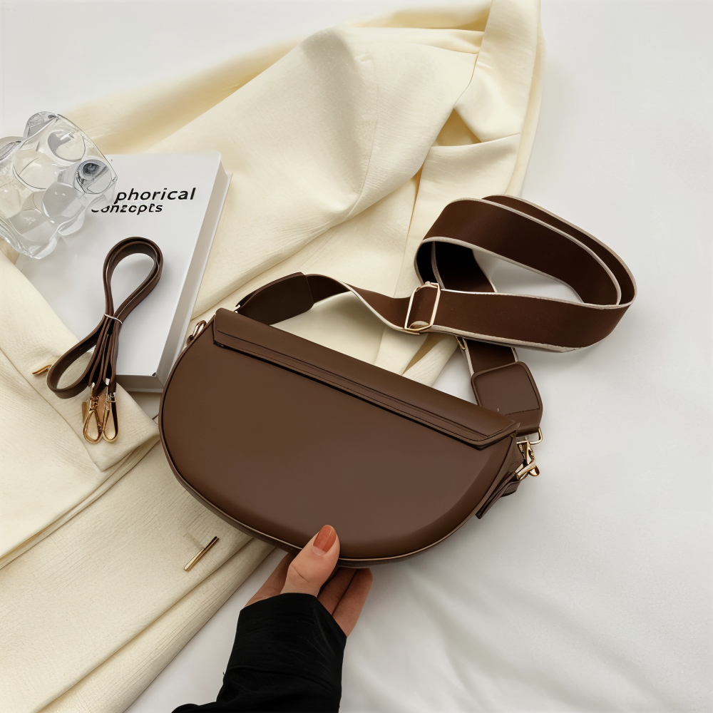 Veganer Crossbody Bag Damen Lederhandtasche Modern