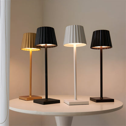 Kabellose LED Tischleuchte Dimmbar Aluminium - BerlinGlamour