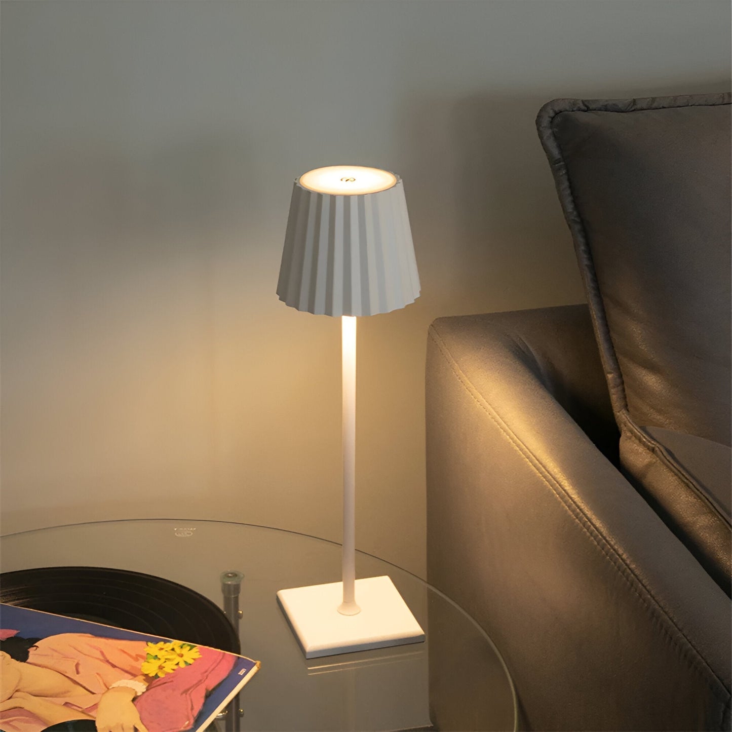 Kabellose LED Tischleuchte Dimmbar Aluminium