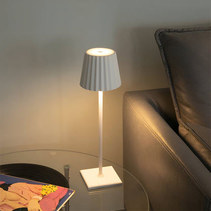 Kabellose LED Tischleuchte Dimmbar Aluminium