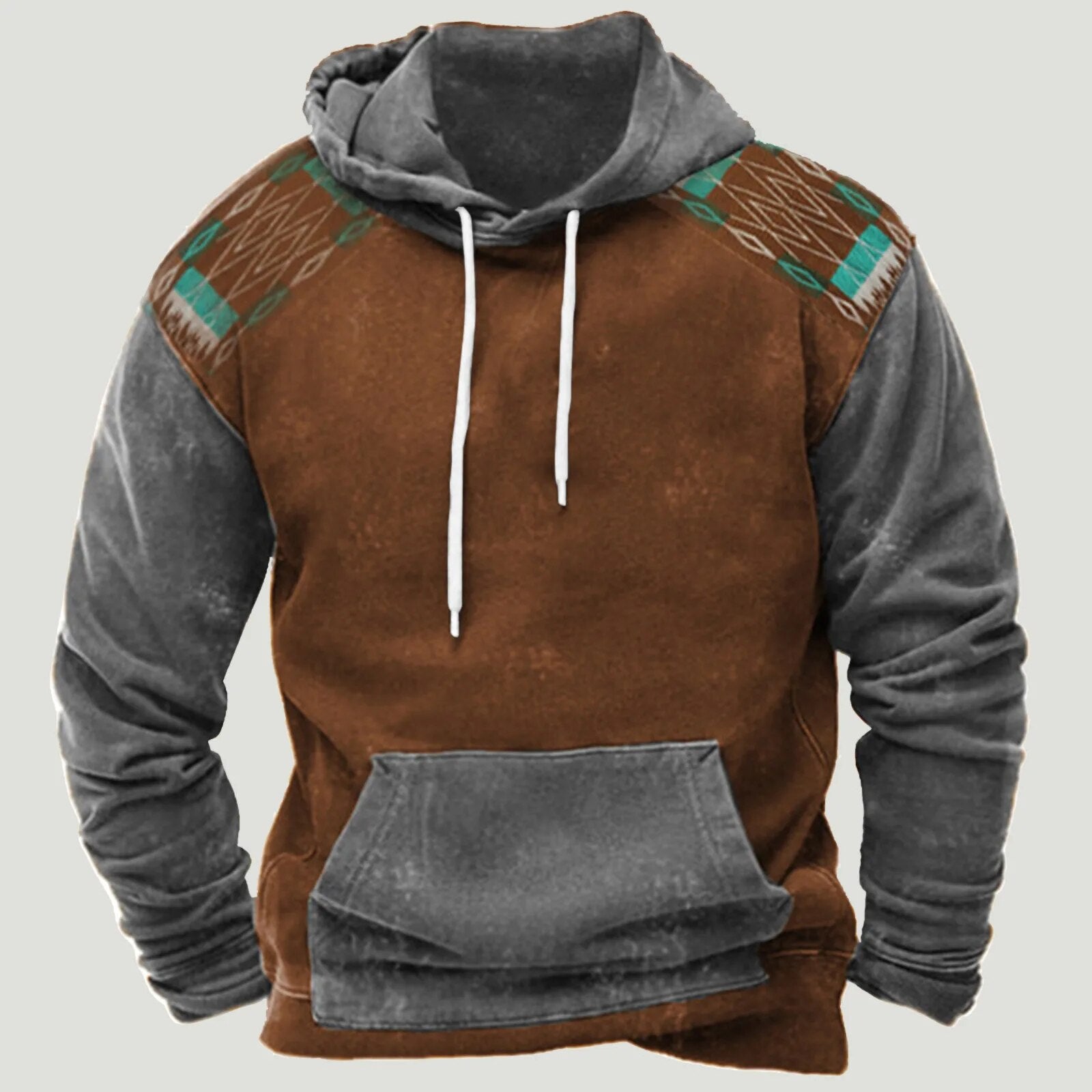 Herren Hoodie mit Kordelzug und Tasche - BerlinGlamour