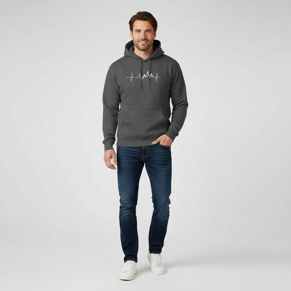 Herren Hoodie Lässig mit Kängurutasche - BerlinGlamour