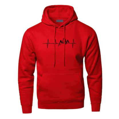 Hoodie | Lässig | Kängurutasche | Pullover-Hoodie | Herren-Hoodie-Rot-S-Chaps Herrenmode