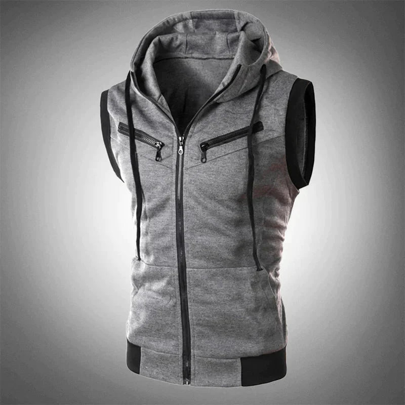 Herren Hoodie Vest Kapuze Zip Sweatshirt - BerlinGlamour