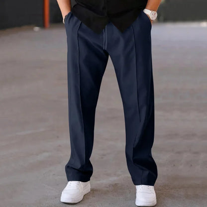 Herrenhose mit Kordelzug Bequem Gerade - BerlinGlamour