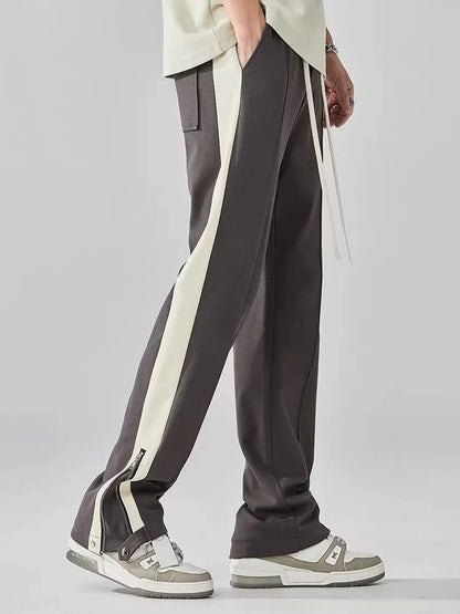 Hose mit geradem Bein – Kordelzug – Baumwolle – Retro-Trainingshose – Herrenhose-Chaps Herrenmode