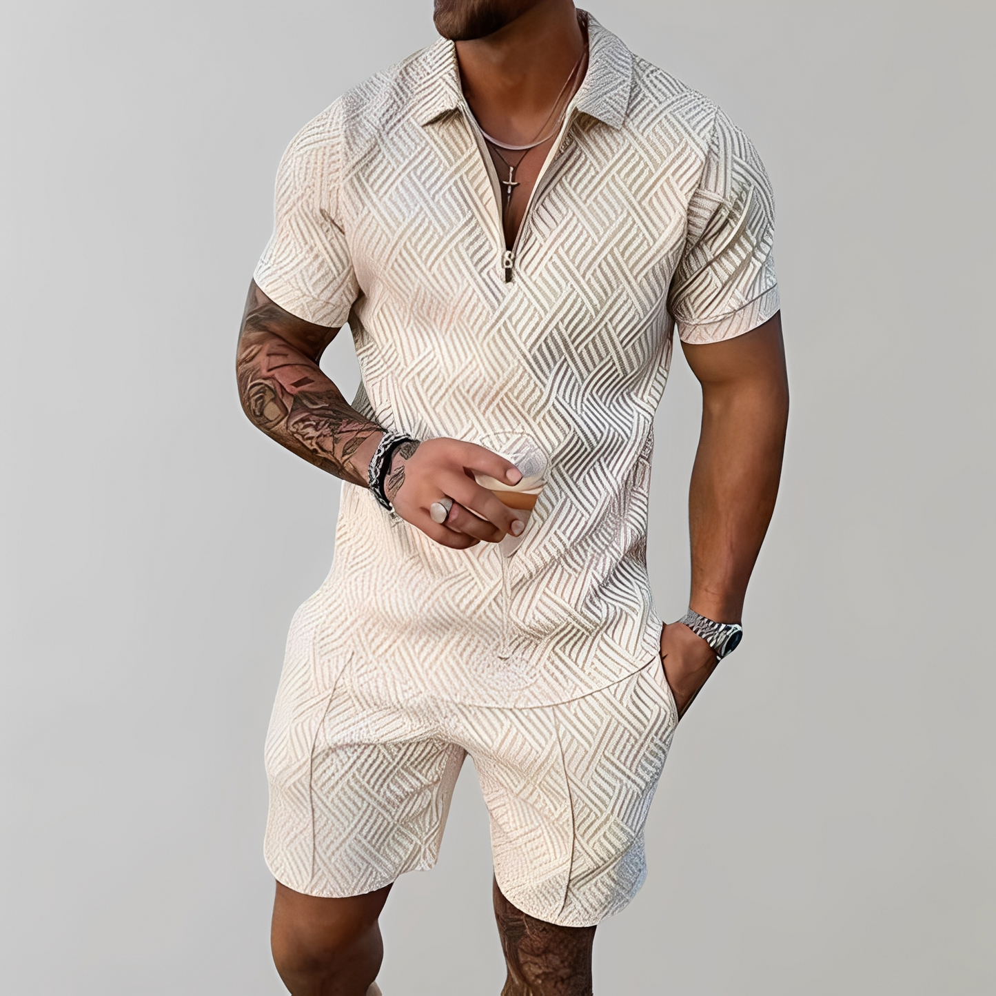 Herren Sommer Set Leicht Stilvoll - BerlinGlamour