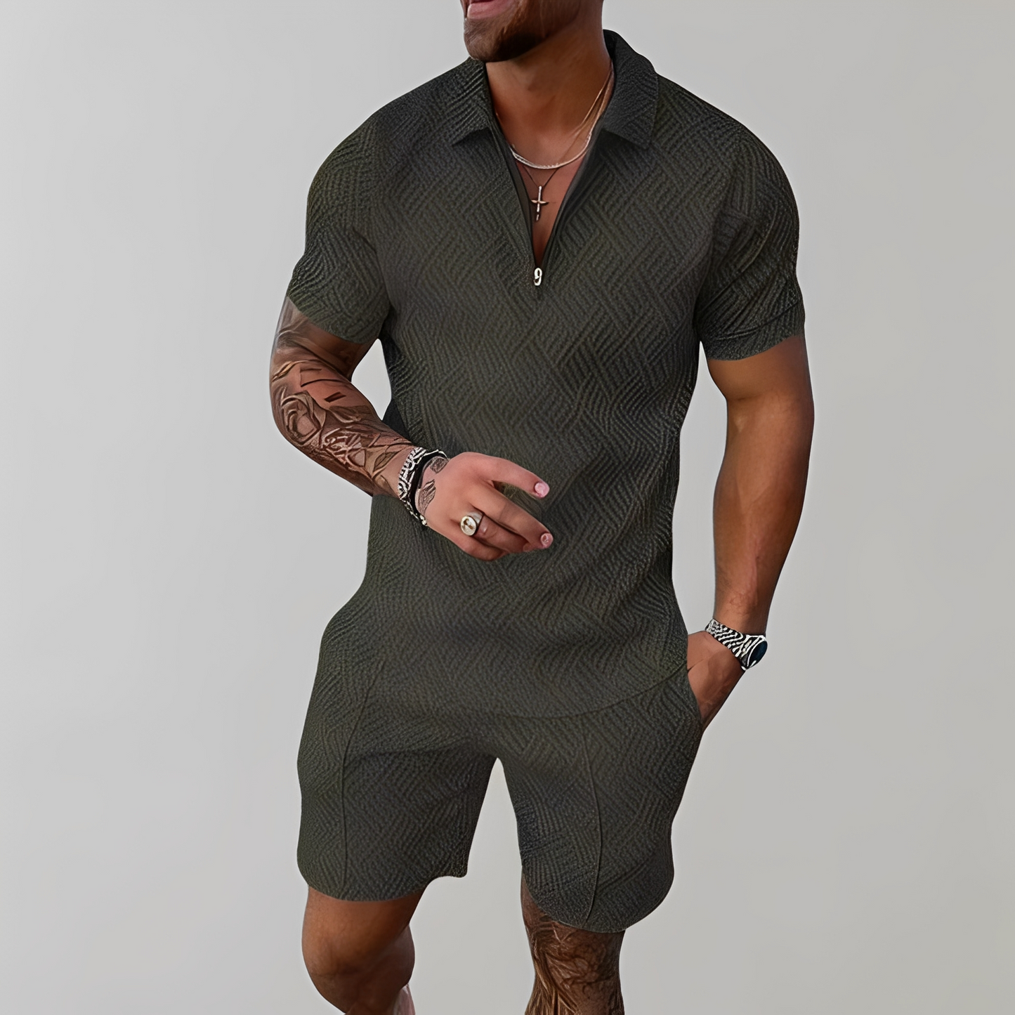 Herren Sommer Set Leicht Stilvoll