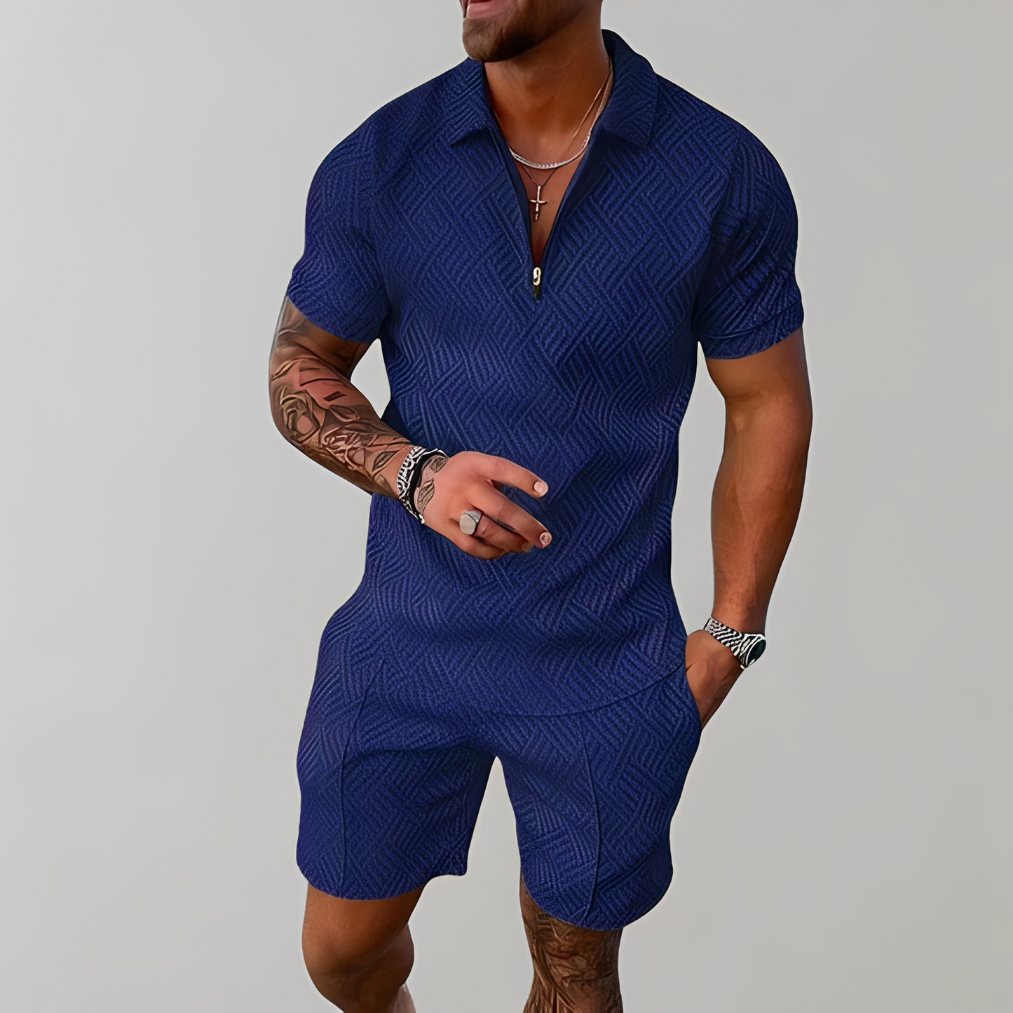 Herren Sommer Set Leicht Stilvoll
