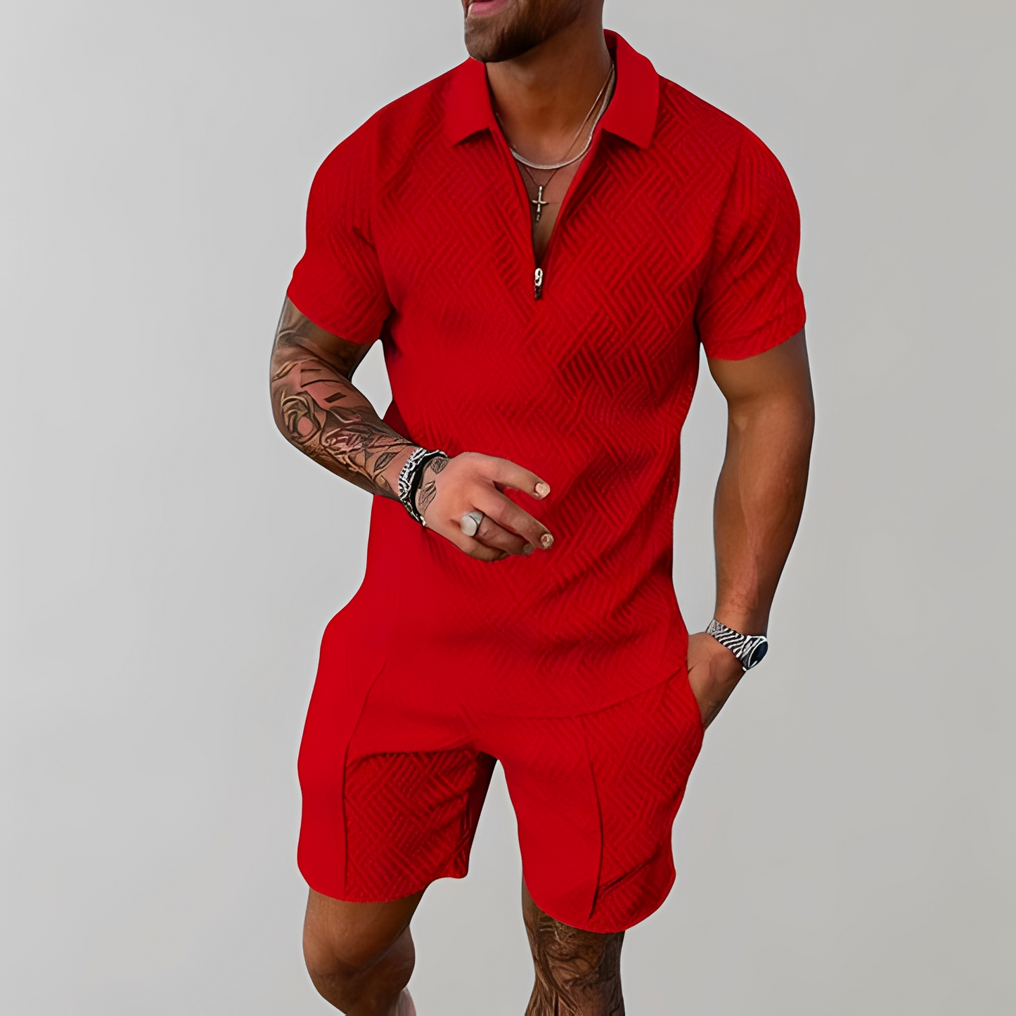 Herren Sommer Set Leicht Stilvoll