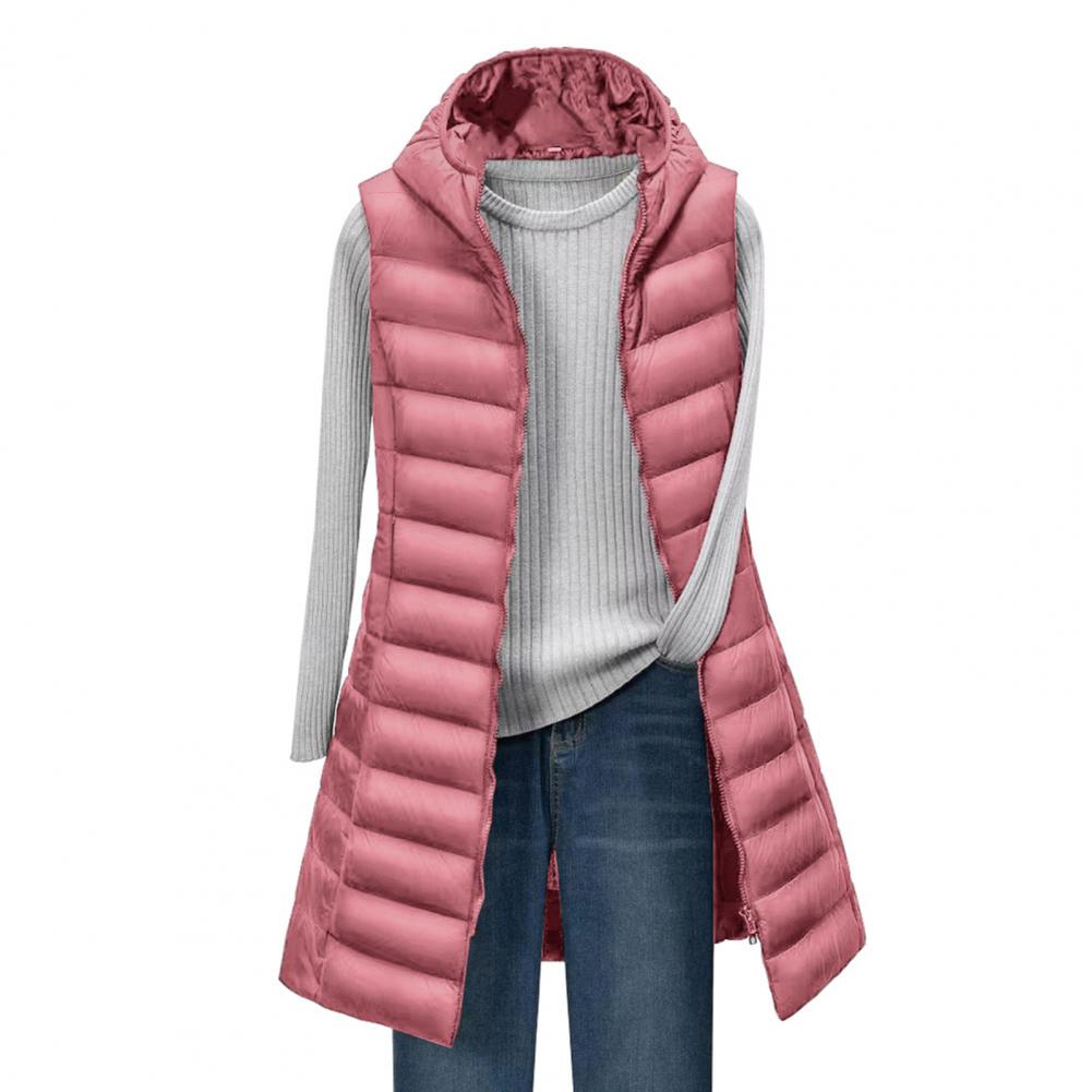Langer Bodywarmer Dame Elegant Gefüttert Bequem