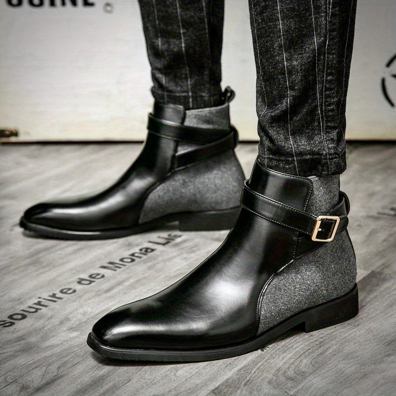 Leder Stiefel Herren Handgefertigt Echtleder Schwarz