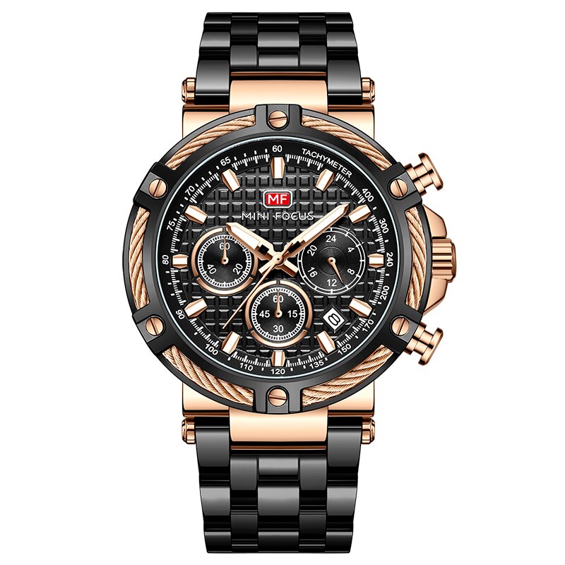 Herren Armbanduhr Maritime Quarzuhr Schwarz