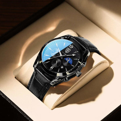 Herren Armbanduhr Edelstahl Automatik Elegant