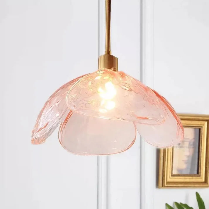 Moderne Blüten Deckenleuchte Pendellampe Warmweiß