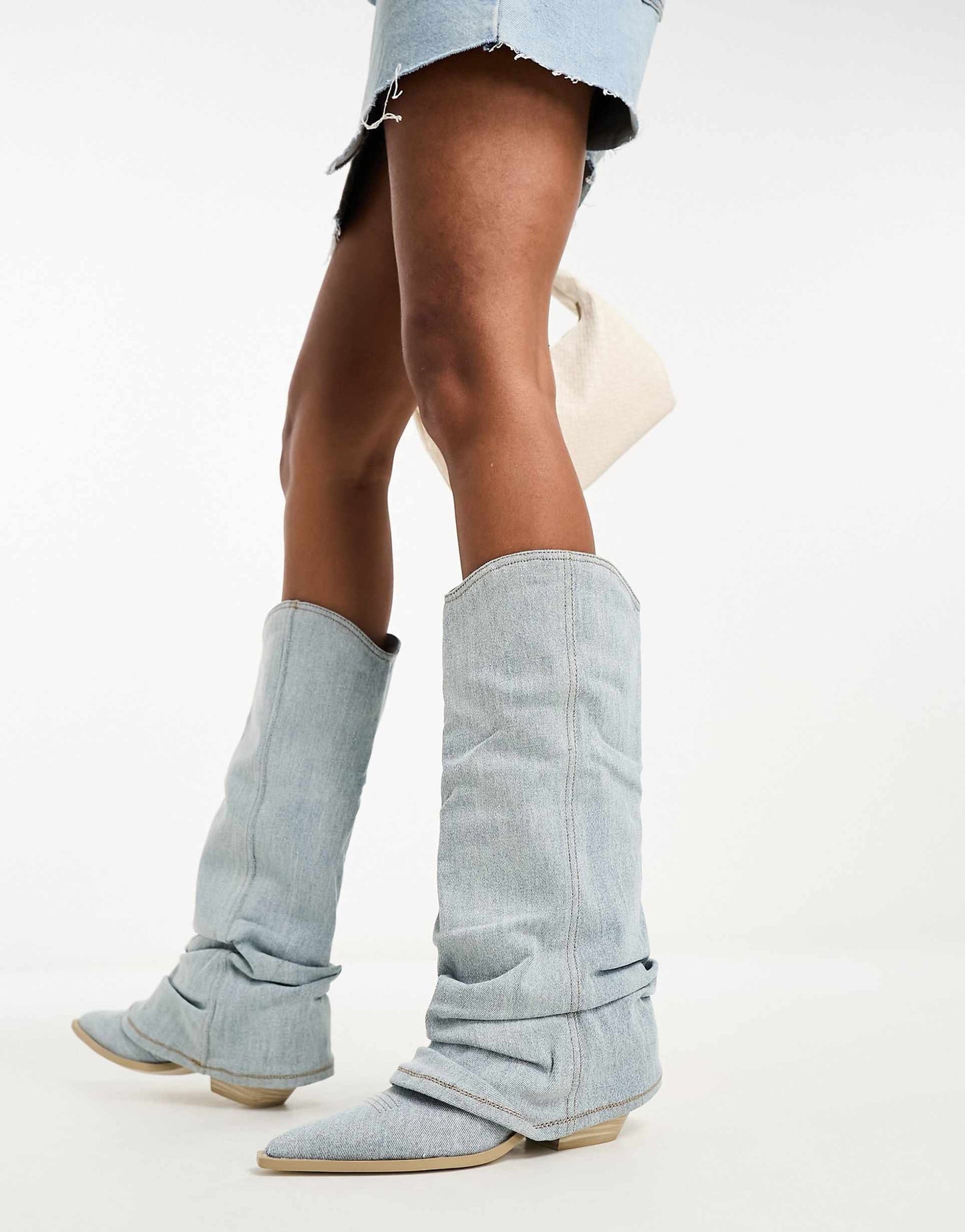 Lässige Denim-Stiefel für Frauen Trendy Streetstyle