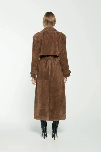 Ella | Wildleder Trenchcoat Zendoo.de
