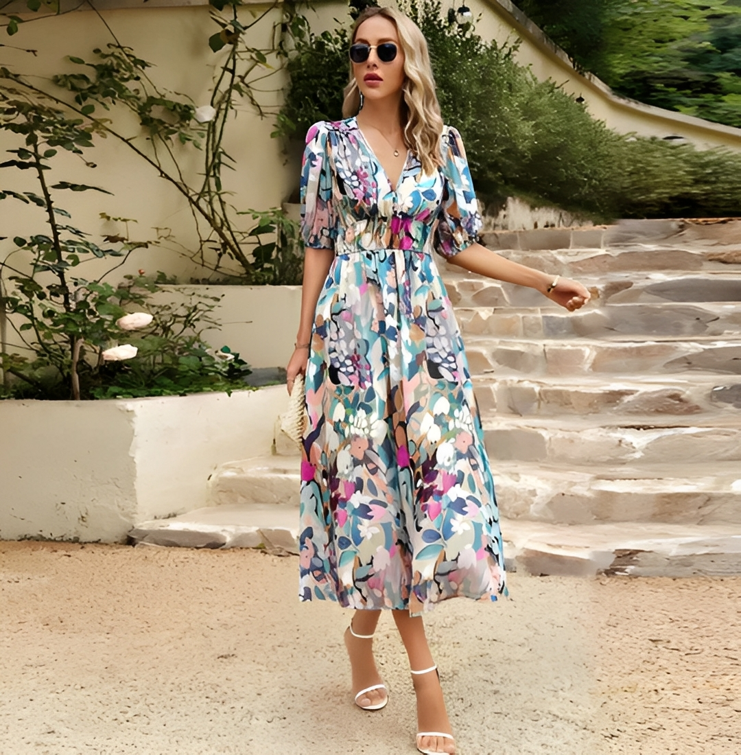 Sommerkleid Elegant Frauen Kleid Kurz