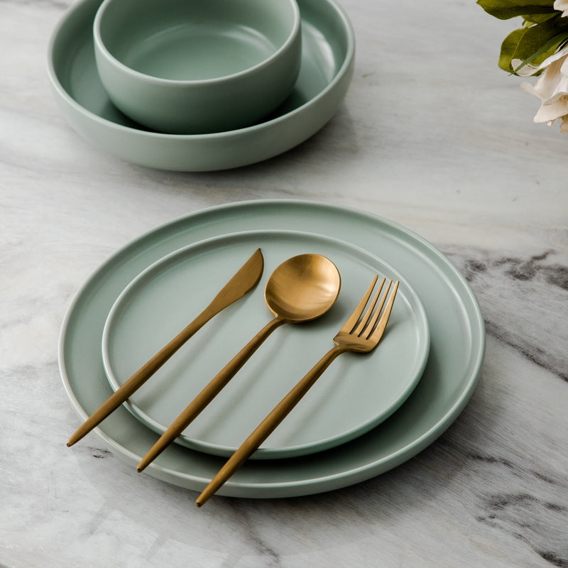 Edelstahl Besteck Set Modern Einfach Elegant
