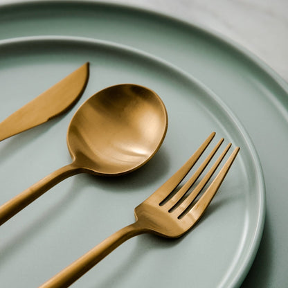 Edelstahl Besteck Set Modern Einfach Elegant