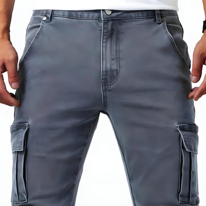 Herren Cargohose Slim Fit mit vielen Taschen
